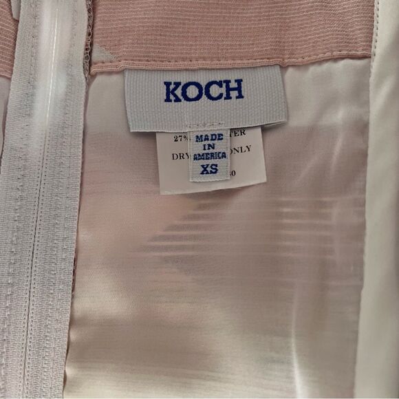 Koch Cecelia Crop Top Pink Mountain Flutter sleeve spring summer cute tank - Picture 4 of 8